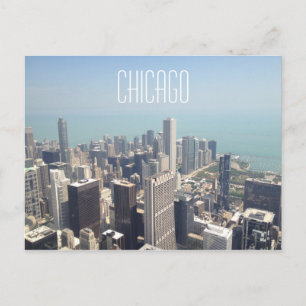 Uitzicht van Chicago Briefkaart