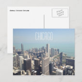 Uitzicht van Chicago Briefkaart (Voorkant / Achterkant)