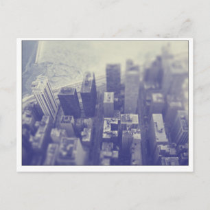Uitzicht van Chicago Skyline Lake Briefkaart