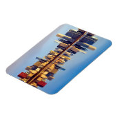 Uitzicht van Chicago skyline met reflectie Magneet (Linkerzijde)