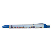 Uitzicht van Chicago skyline met reflectie Zwarte Inkt Pen (Bovenkant)