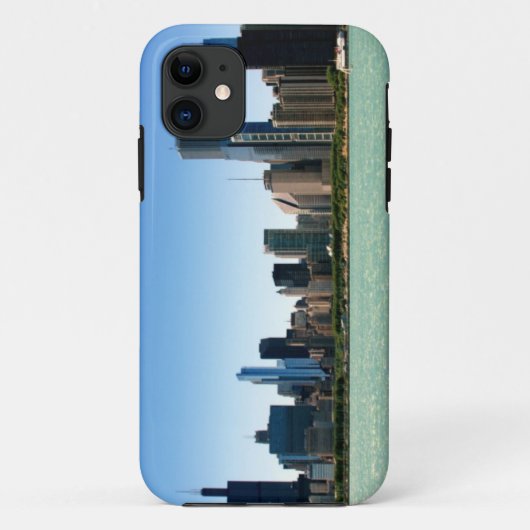 Uitzicht van Chicago skyline van het Michiganmeer Case-Mate iPhone Case (Achterkant)