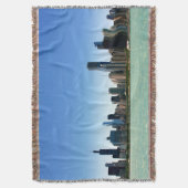 Uitzicht van Chicago skyline van het Michiganmeer Deken (Voorkant Verticaal)