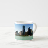 Uitzicht van Chicago skyline van het Michiganmeer Espresso Kop (Voorkant rechts)