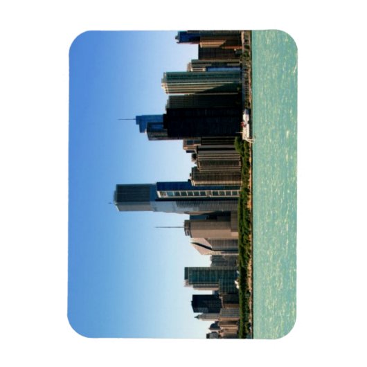 Uitzicht van Chicago skyline van het Michiganmeer Magneet (Verticaal)