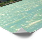 Uitzicht van Chicago skyline van het Michiganmeer Poster (Hoek)
