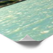 Uitzicht van Chicago skyline van het Michiganmeer Poster (Hoek)