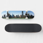 Uitzicht van Chicago skyline van het Michiganmeer Skateboard (Horizontaal)