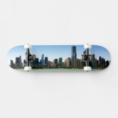 Uitzicht van Chicago skyline van het Michiganmeer Skateboard (Horizontaal)
