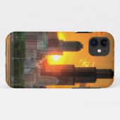 Uitzicht van Chicago's skyline van Adler Case-Mate iPhone Case (Achterkant (horizontaal))