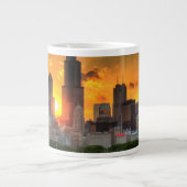 Uitzicht van Chicago's skyline van Adler Grote Koffiekop (Voorkant)