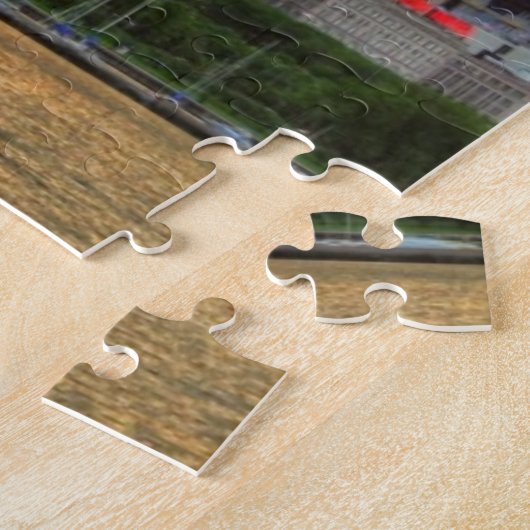 Uitzicht van Chicago's skyline van Adler Legpuzzel (Zijkant)