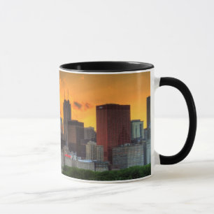 Uitzicht van Chicago's skyline van Adler Mok
