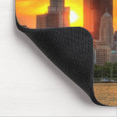 Uitzicht van Chicago's skyline van Adler Muismat (Hoek)