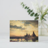 Uitzicht van Chimney Rock van Albert Bierstadt Briefkaart (Staand voorkant)