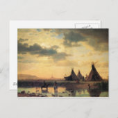 Uitzicht van Chimney Rock van Albert Bierstadt Briefkaart (Voorkant / Achterkant)