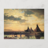 Uitzicht van Chimney Rock van Albert Bierstadt Briefkaart (Voorkant)