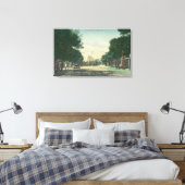 Uitzicht van Chinatown Oroville, CA Canvas Afdruk (Insitu (Slaapkamer))