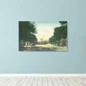 Uitzicht van Chinatown Oroville, CA Canvas Afdruk (Insitu (Houten vloer))