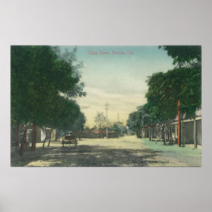 Uitzicht van Chinatown Oroville, CA Poster