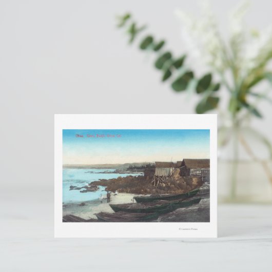 Uitzicht van ChinatownPacific Grove, CA Briefkaart (Staand voorkant)