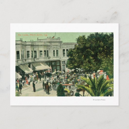 Uitzicht van CirclePalo Alto, CA Briefkaart (Voorkant)