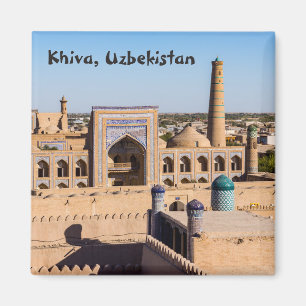 Uitzicht van Citadel Kunya-ark - Khiva, Oezbekista Magneet