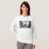 Uitzicht van City Hall Bldg uit Washington St. T-shirt (Voorkant volledig)