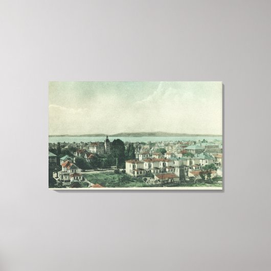 Uitzicht van City Hall Tower Alameda, CA Canvas Afdruk (Voorkant)