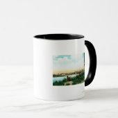 Uitzicht van CityFairbanks, AK Mok (Voorkant rechts)