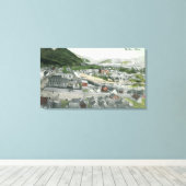 Uitzicht van CityMullan, ID Canvas Afdruk (Insitu (Houten vloer))