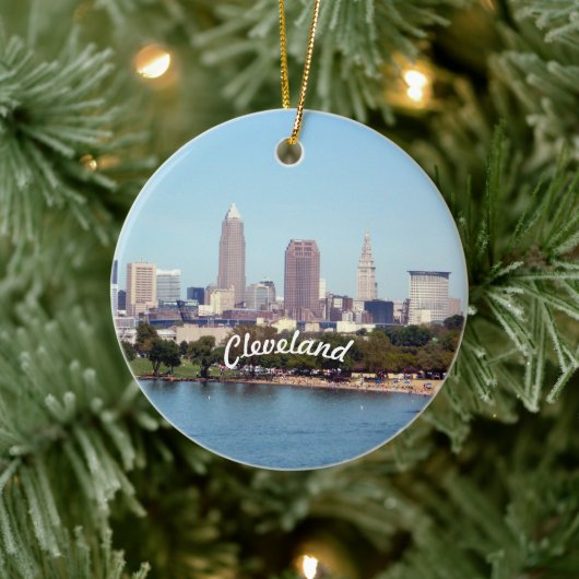 Uitzicht van Cleveland Lake Keramisch Ornament (Boom)