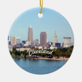 Uitzicht van Cleveland Lake Keramisch Ornament (Voorkant)