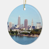 Uitzicht van Cleveland Lake Keramisch Ornament (Links)