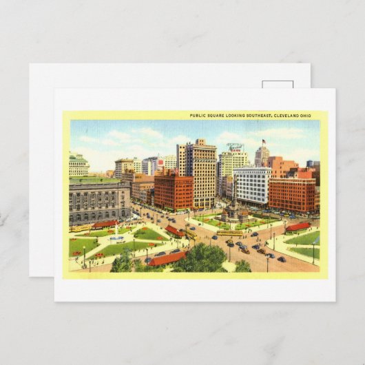  Uitzicht van Cleveland, Ohio, Briefkaart (Voorkant / Achterkant)