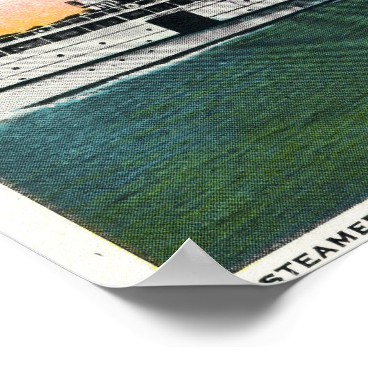 Uitzicht van Cliff Beach House Poster (Hoek)