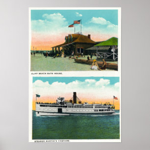 Uitzicht van Cliff Beach House Poster