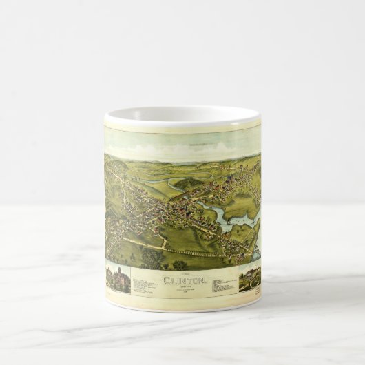Uitzicht van Clinton, Connecticut (1881) Koffiemok (Center)