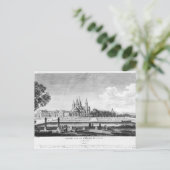 Uitzicht van Cluny Abbey Briefkaart (Staand voorkant)
