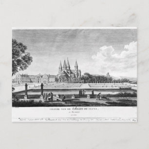 Uitzicht van Cluny Abbey Briefkaart
