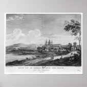 Uitzicht van Cluny Abbey Poster (Voorkant)