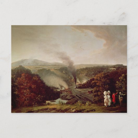 Uitzicht van Coalbrookdale, 1777 Briefkaart (Voorkant)