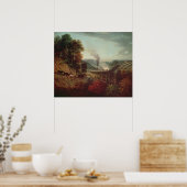 Uitzicht van Coalbrookdale, 1777 Poster (Keuken)