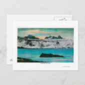 Uitzicht van Columbia Glacier, Alaska Briefkaart (Voorkant / Achterkant)