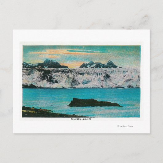 Uitzicht van Columbia Glacier, Alaska Briefkaart (Voorkant)