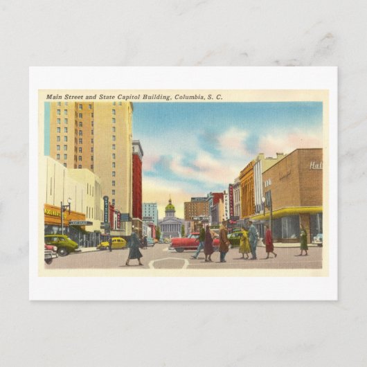  Uitzicht van Columbia, South Carolina, Briefkaart (Voorkant)