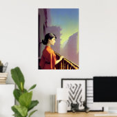 Uitzicht van condo - canvas Art Print (Thuiskantoor)