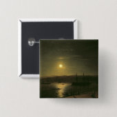 Uitzicht van Constantinopel Vierkante Button 5,1 Cm (Voorkant /achterkant)