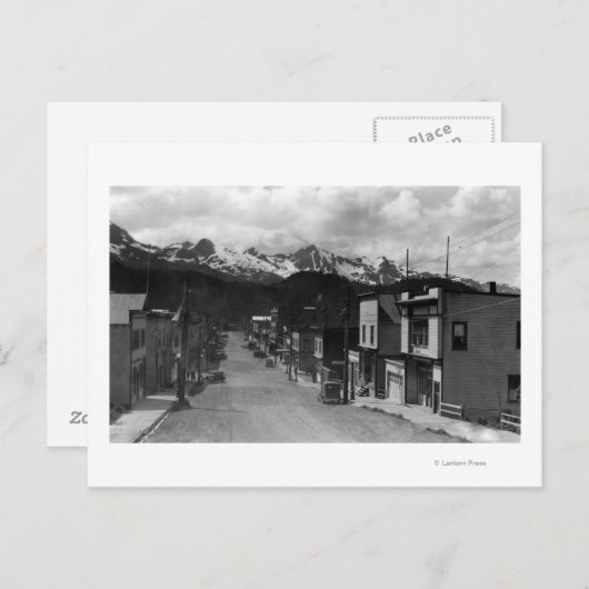 Uitzicht van Cordova, foto van Alaska Briefkaart (Voorkant / Achterkant)