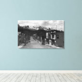 Uitzicht van Cordova, foto van Alaska Canvas Afdruk (Insitu (Houten vloer))